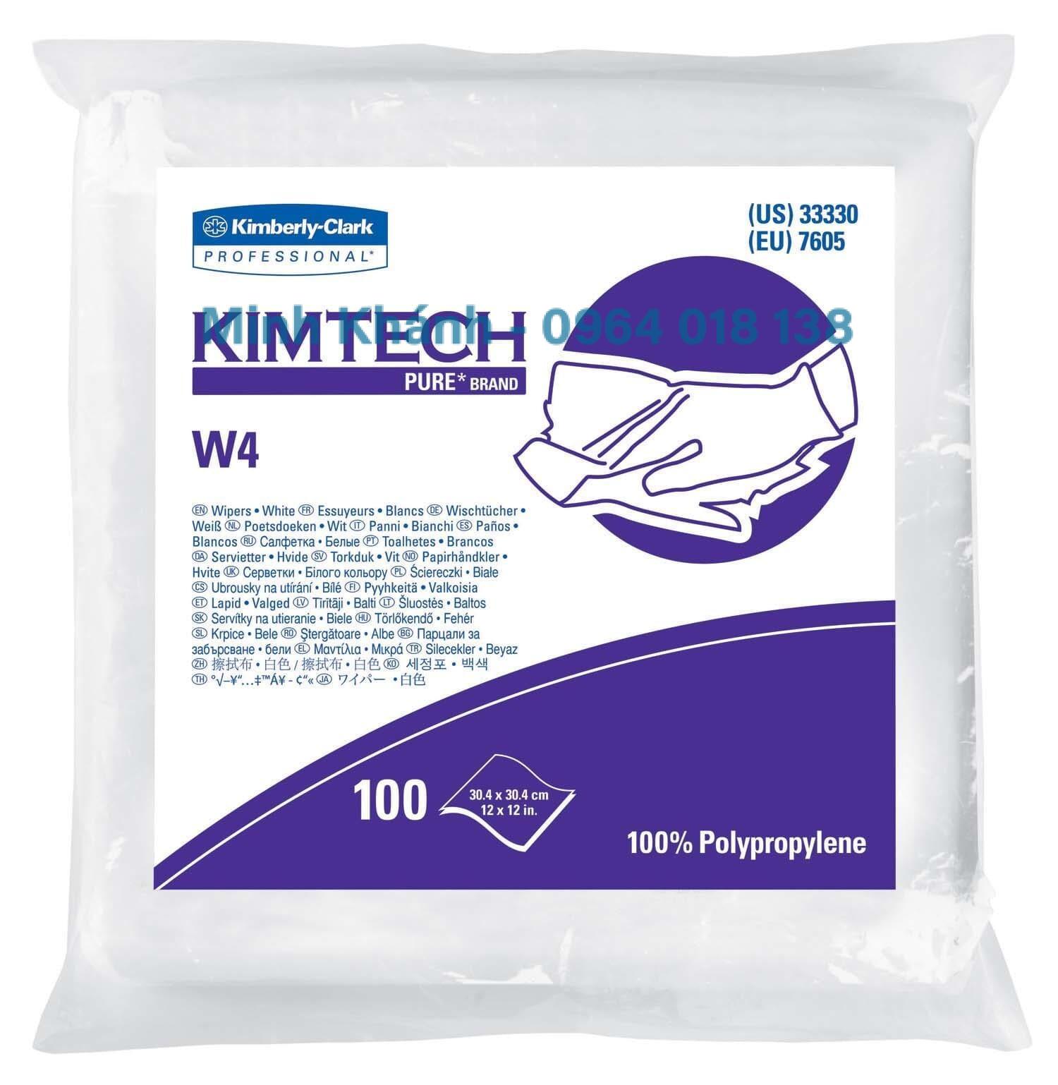33330 - Kimtech Pure W4 - Khăn giấy lau phòng sạch - Kimberly Clark - Ảnh 2