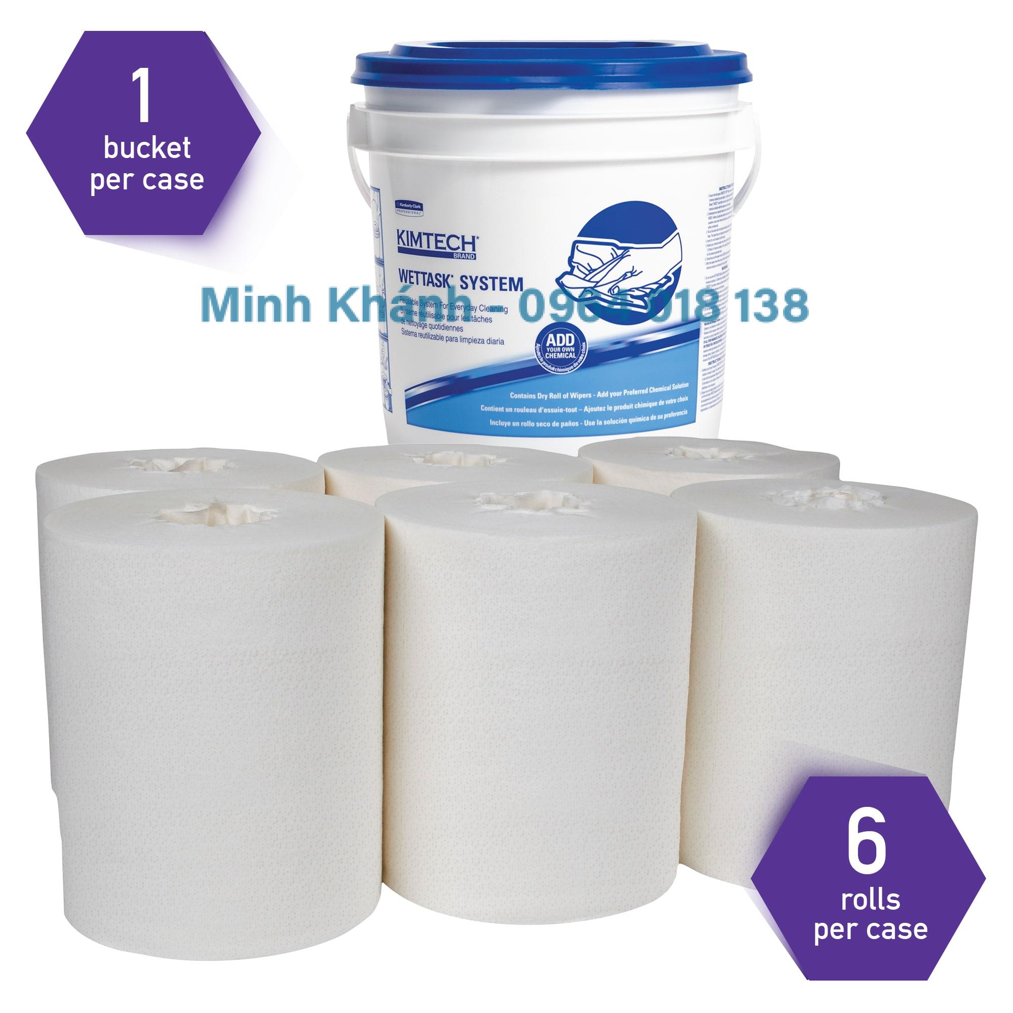 06411C - Kimtech Wettask 06411c - Khăn giấy thấm hóa chất làm sạch chuyên dụng - Kimberly Clark
