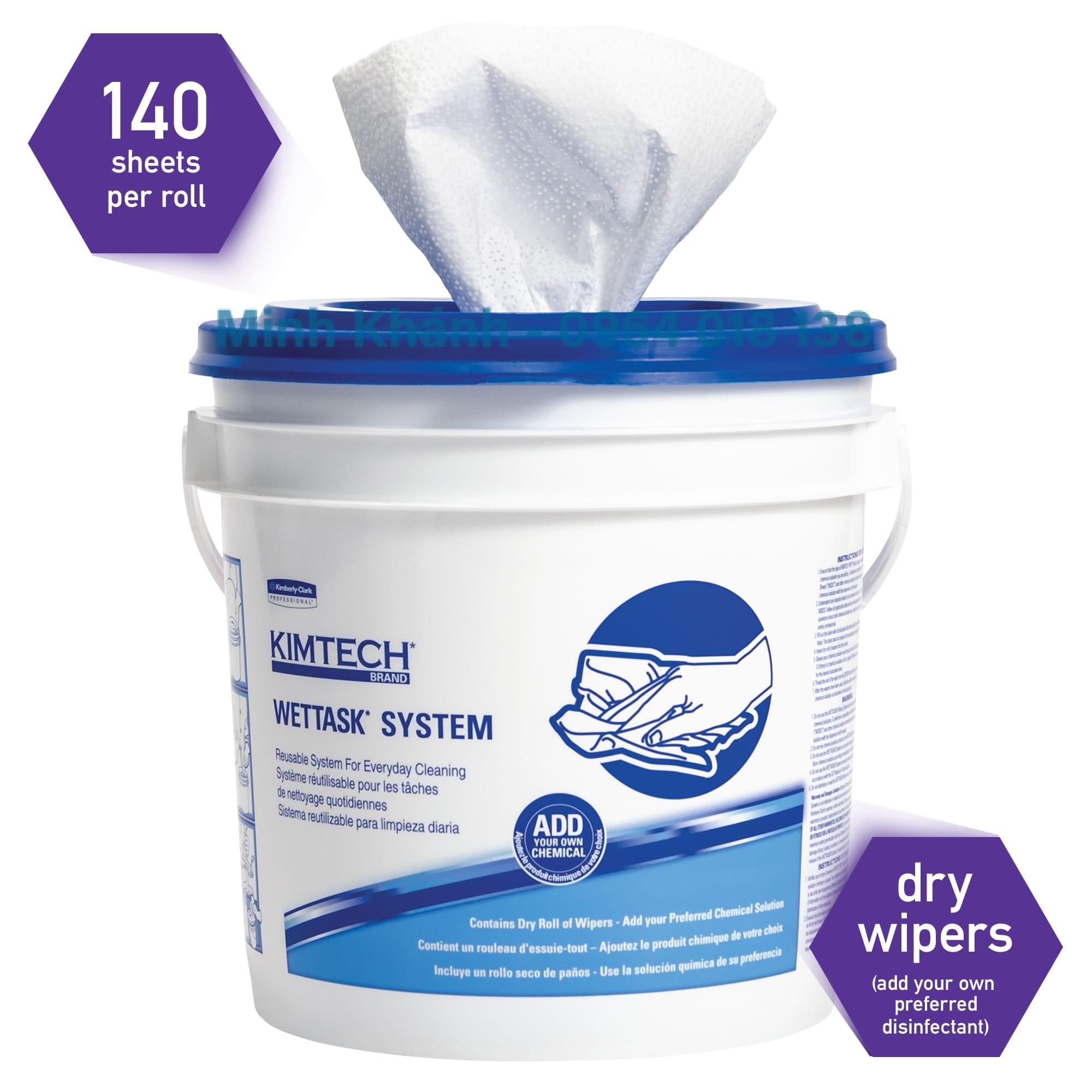 06411C - Kimtech Wettask 06411c - Khăn giấy thấm hóa chất làm sạch chuyên dụng - Kimberly Clark - Ảnh 3