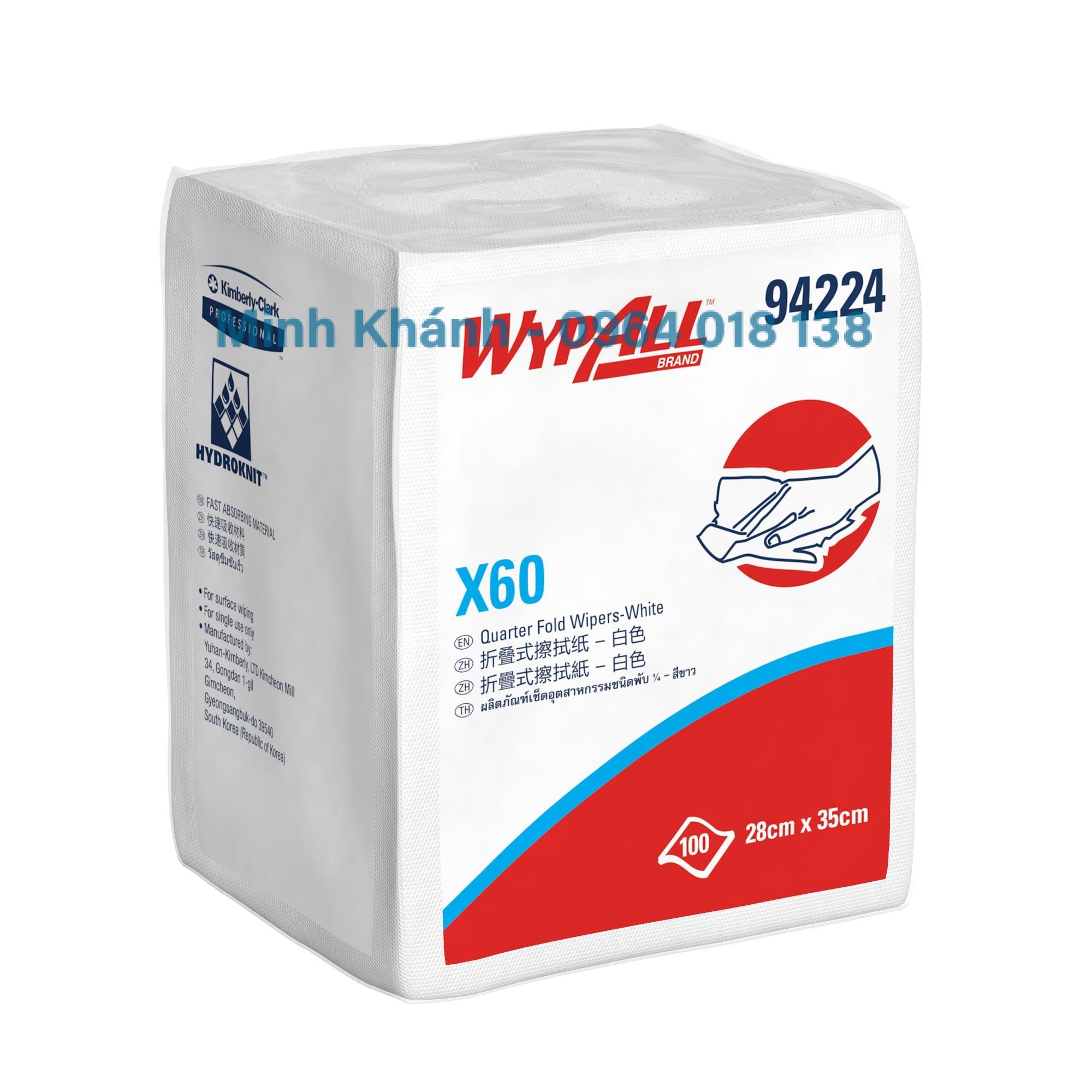 94224 - Wypall X60 QTR - Giấy lau thấm dầu, hóa chất chuyên dụng - Kimberly Clark - Ảnh 2
