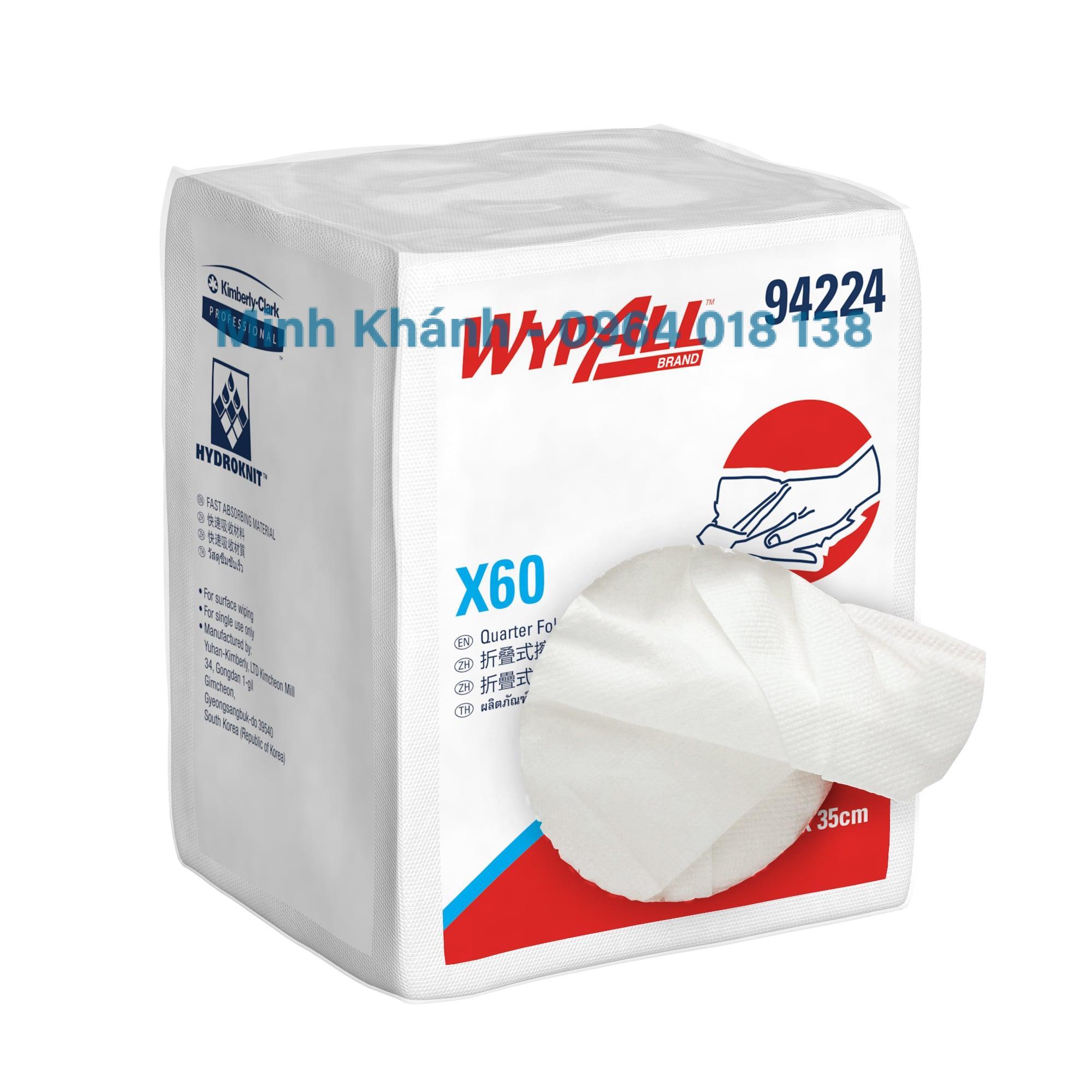 94224 - Wypall X60 QTR - Giấy lau thấm dầu, hóa chất chuyên dụng - Kimberly Clark - Ảnh 3