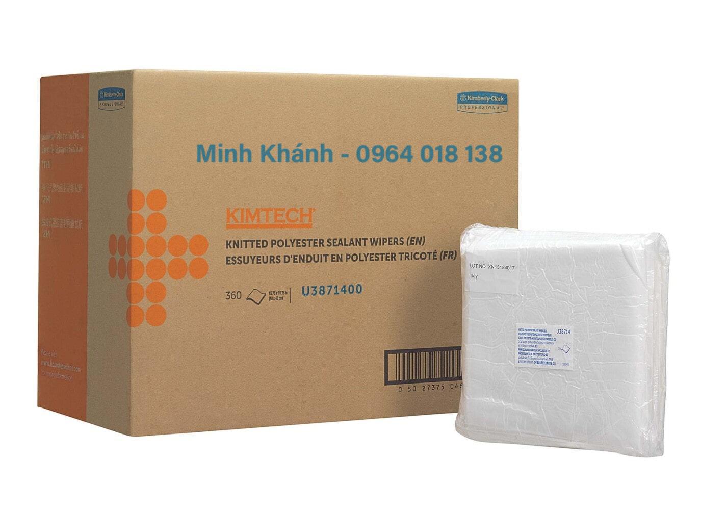 38714 - Kimtech Knitted Polyester Sealant Wipers khăn lau dệt kim không phát sinh sợi - Kimberly Clark