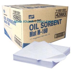 42883 - Oil Sorbent Mat M - 160 tấm thấm hút dầu tràn chuyên dụng - Kimberly Clark
