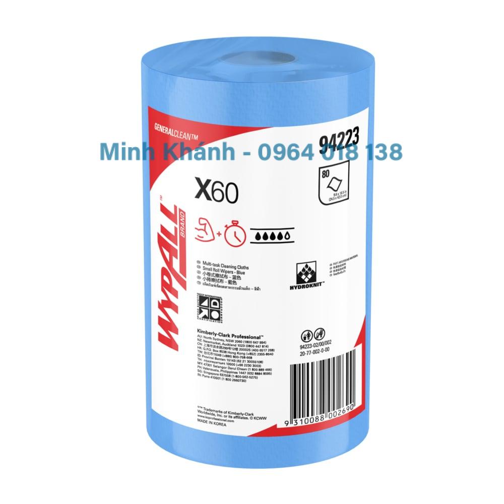 94223 - WYPALL X60 SMALL ROLL WIPERS - GIẤY LAU THẤM DẦU DẠNG CUỘN - KIMBERLY CLARK - Ảnh 2