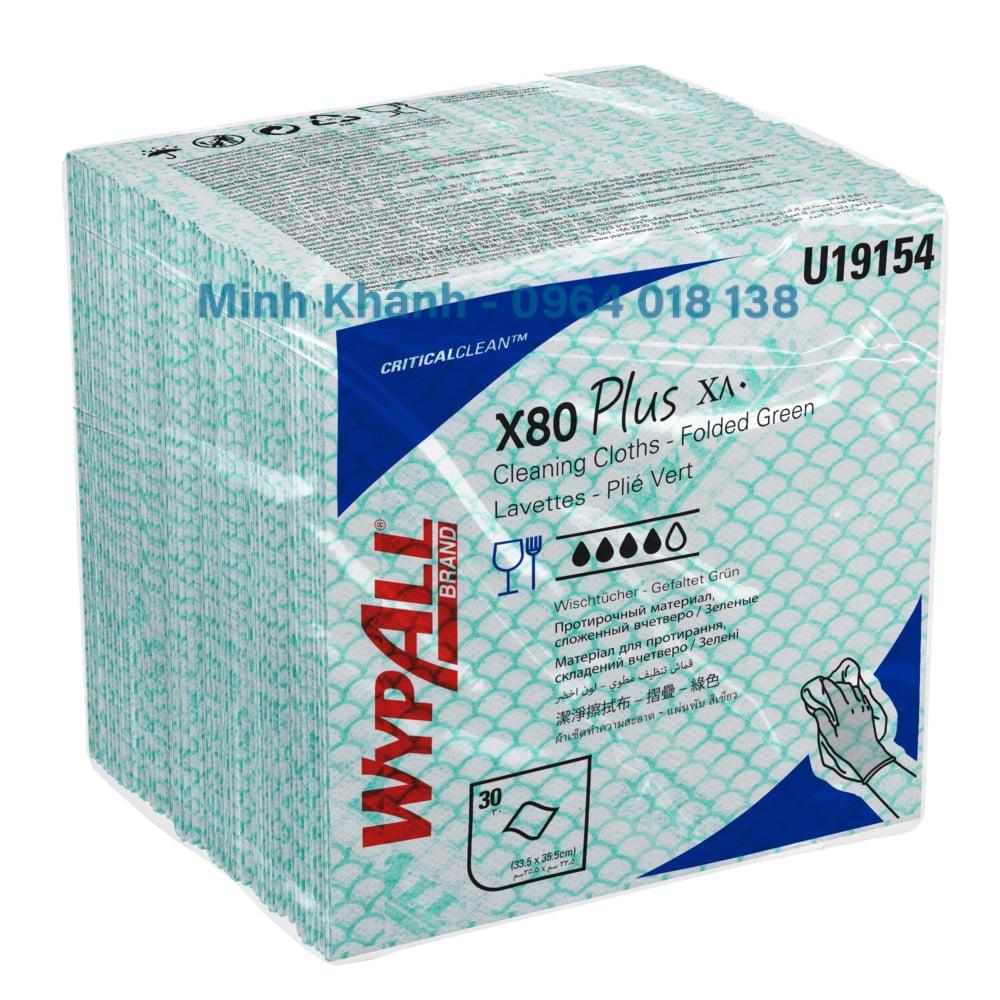 19154 - WypAll® X80 Plus Cloths Khăn lau thấm dầu chuyên dụng trong chế biến thực phẩm - Kimberly Clark