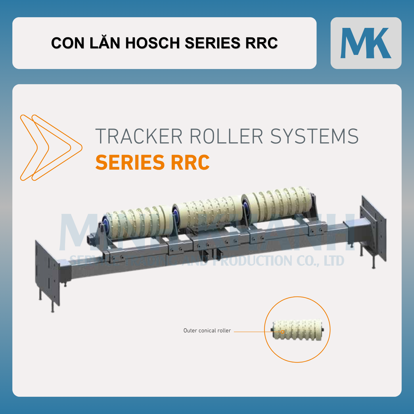 Con lăn định hướng HOSCH RRC-Series